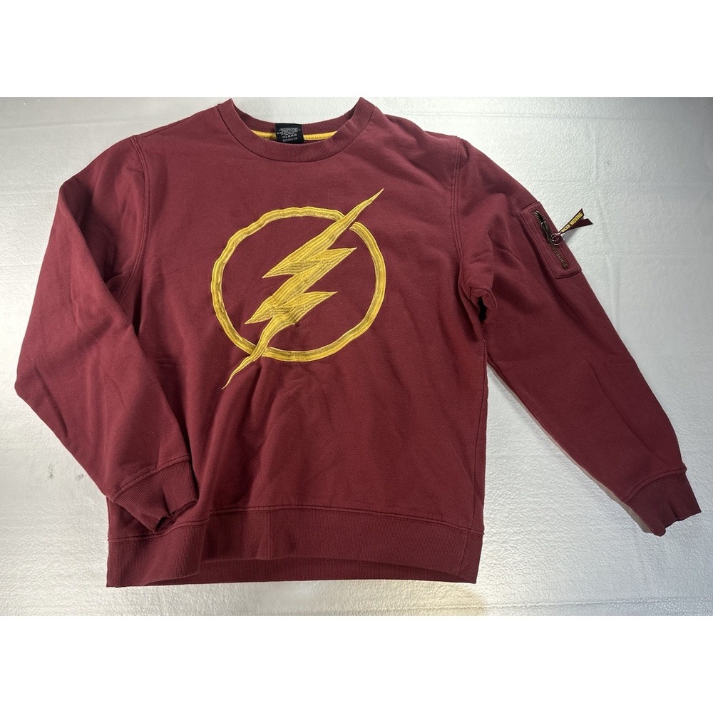 VTG Box Lunch "The Flash"  Embroidered‎ Sweatshirt Crewneck Size Small S (18)